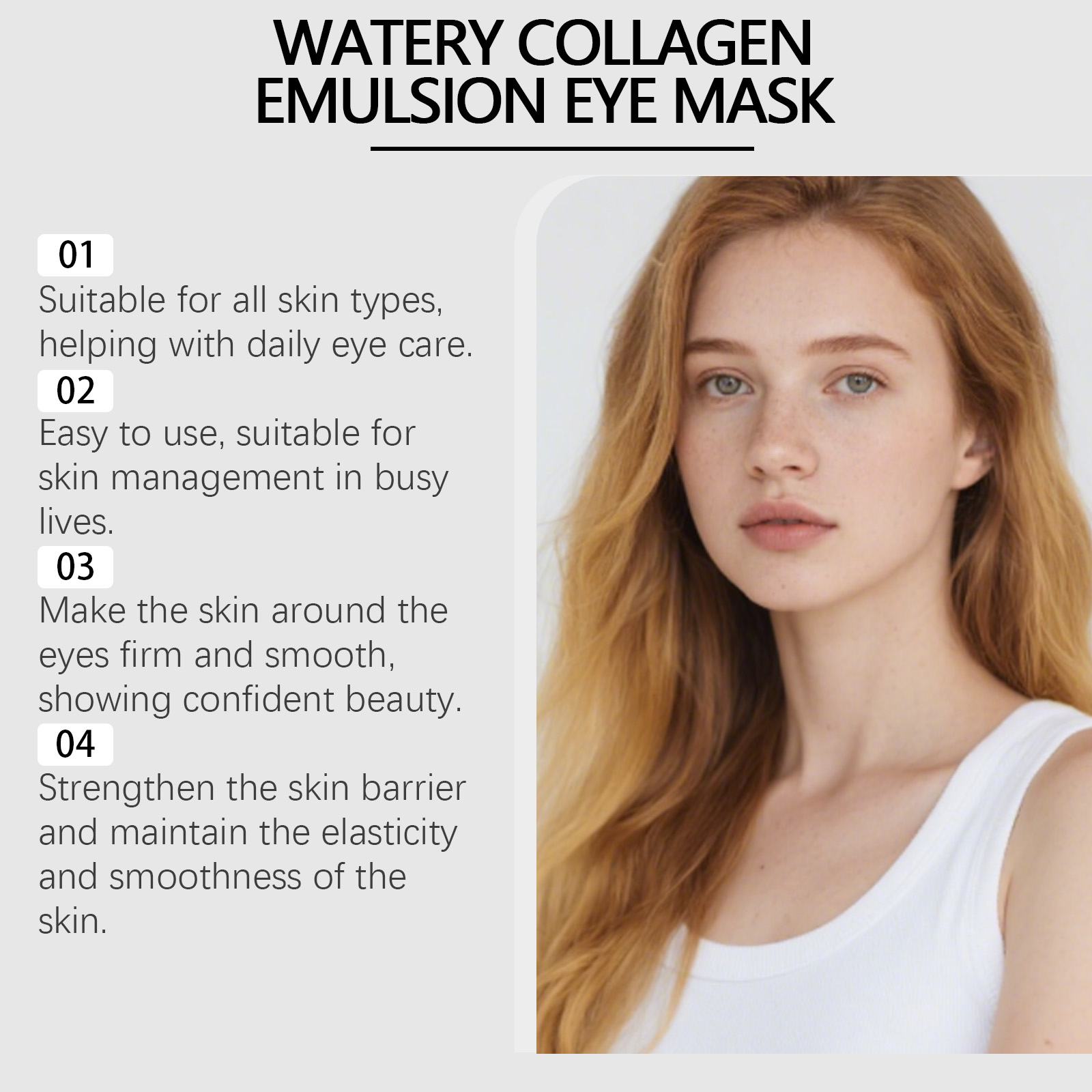 Collagen Moisturizing Care Eye Mask Daily Hydrating Lock Water Tender Skin Around Eyes Convenient Portable