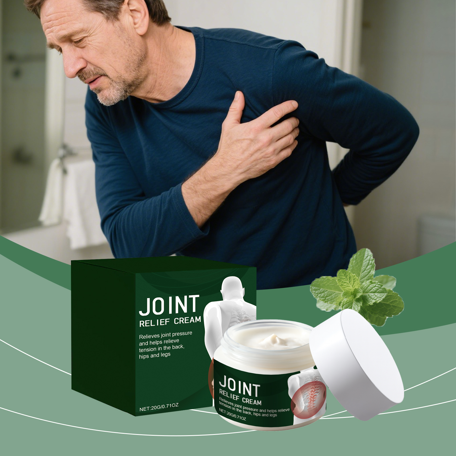 Herbal Care Cream Nourishing Gentle Comfort Joint Body Skin Mild Moist External Smear Nursing