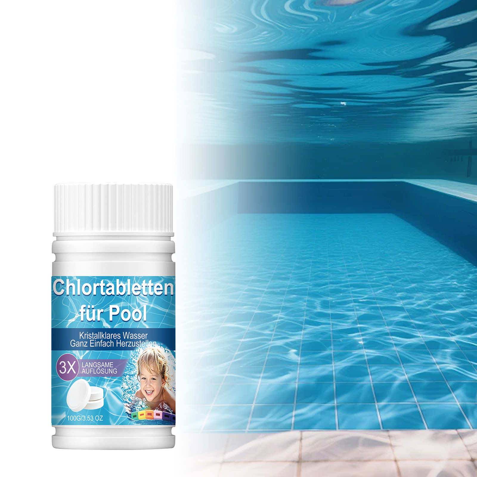 Pool Cleaning Tablets Algae Inhibition Descaling Clarification Outdoor Inflatable Hot Spring Water Tank