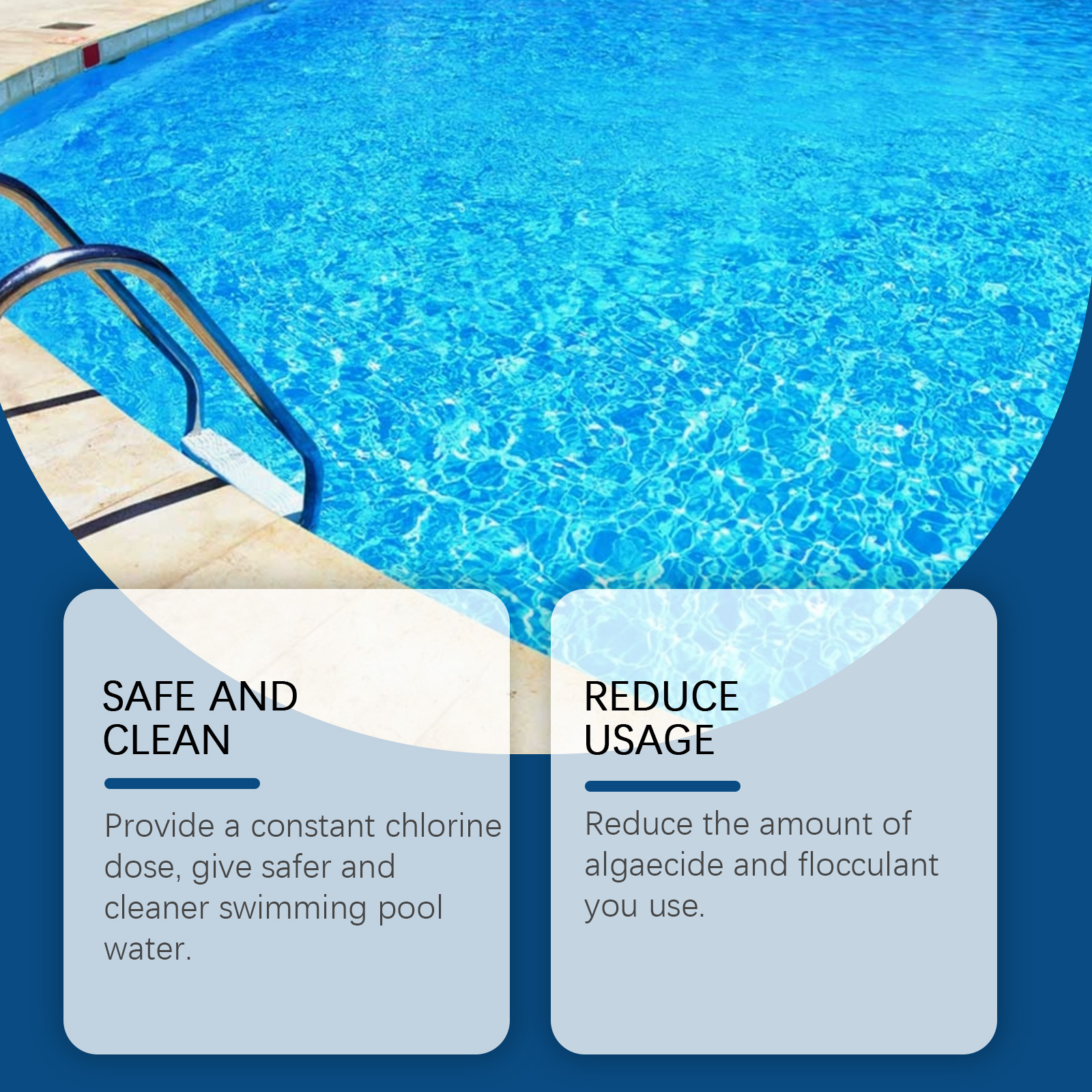 Pool Cleaning Tablets Algae Inhibition Descaling Clarification Outdoor Inflatable Hot Spring Water Tank