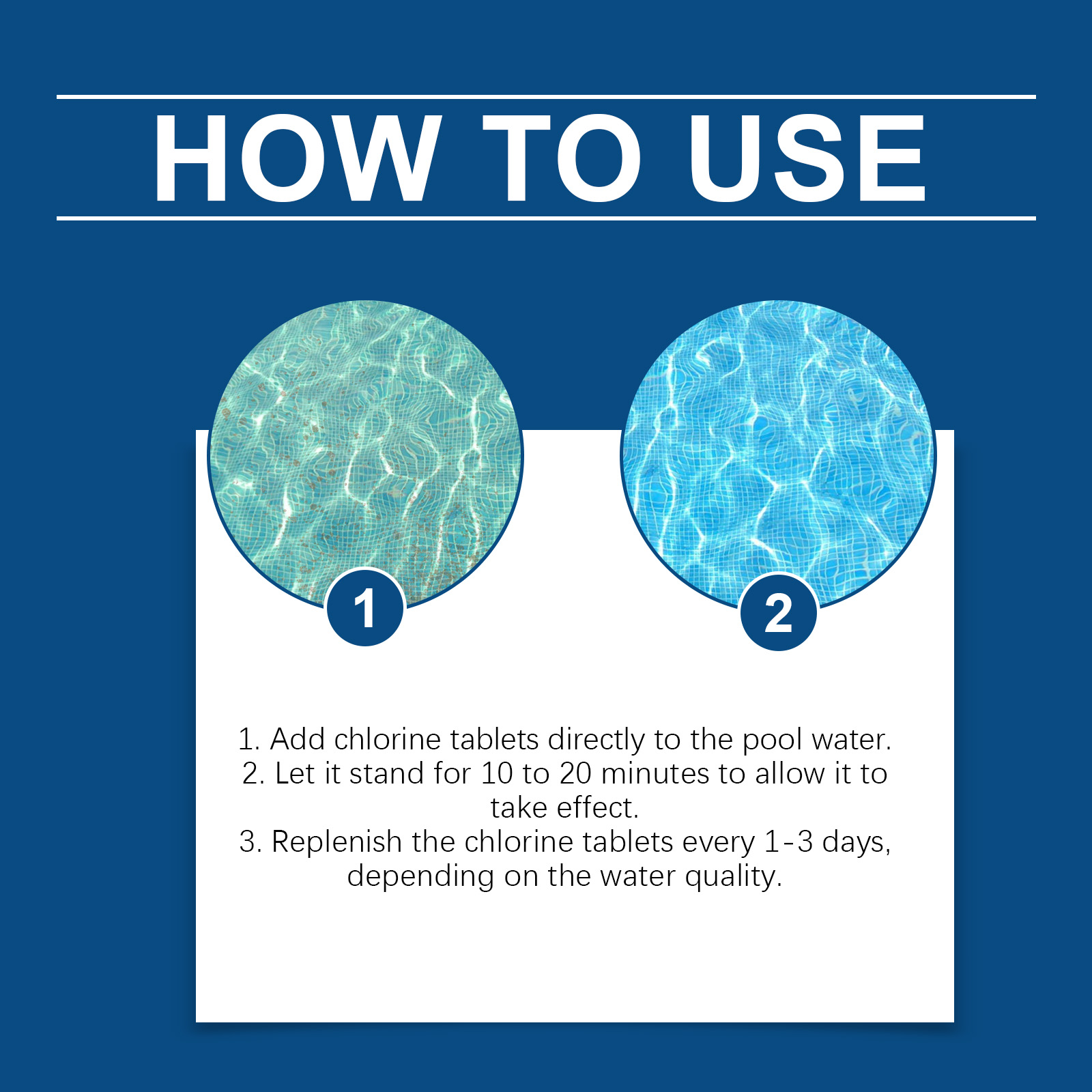 Pool Cleaning Tablets Algae Inhibition Descaling Clarification Outdoor Inflatable Hot Spring Water Tank