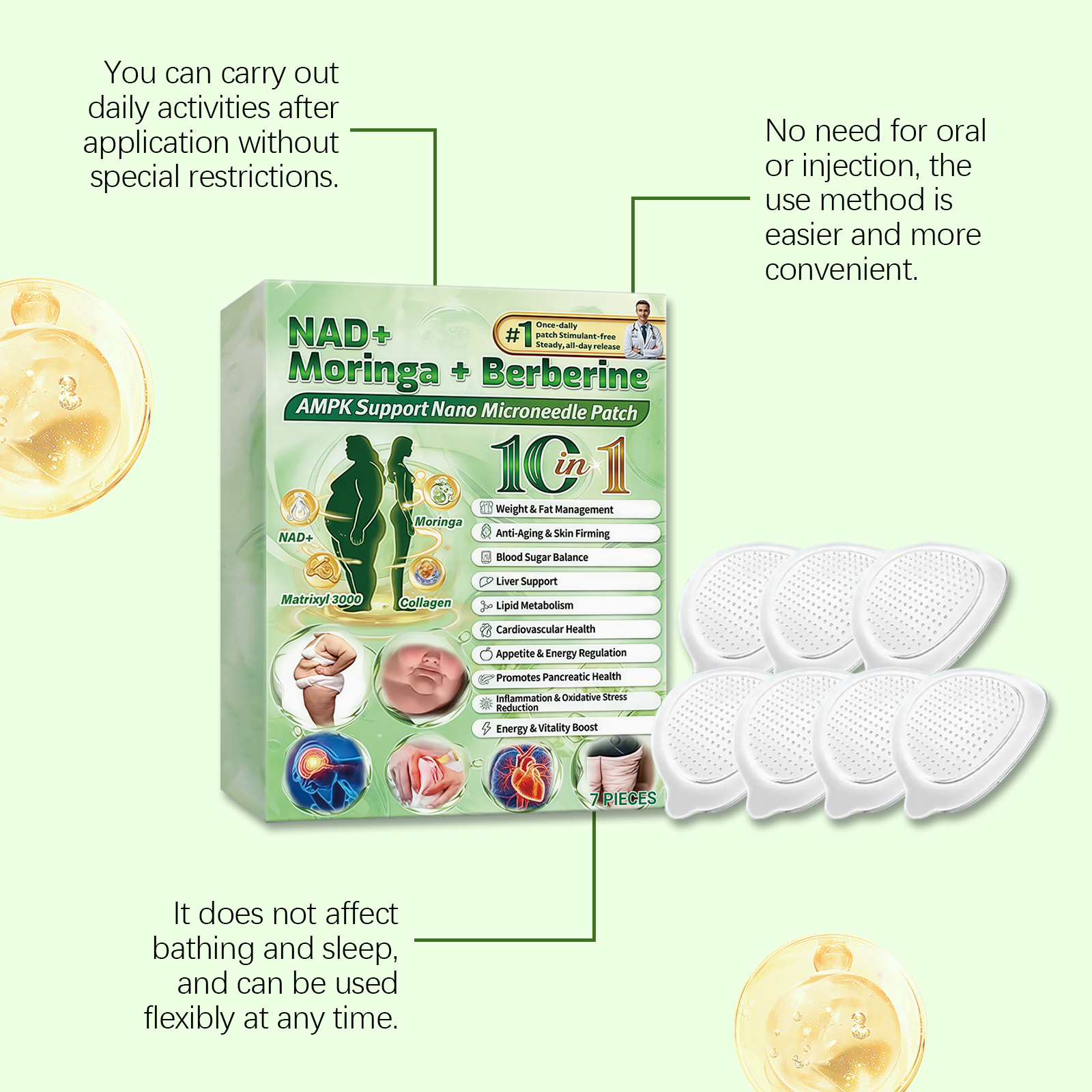 Body Care Patch Breathable Material Comfortable Daily Mild Gentle Natural Fit Skin Sticker For Body
