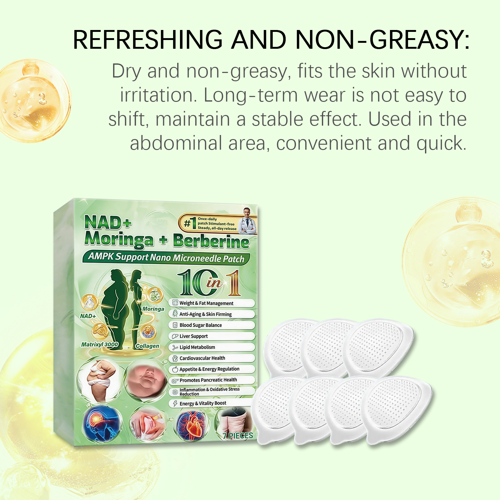 Body Care Patch Breathable Material Comfortable Daily Mild Gentle Natural Fit Skin Sticker For Body