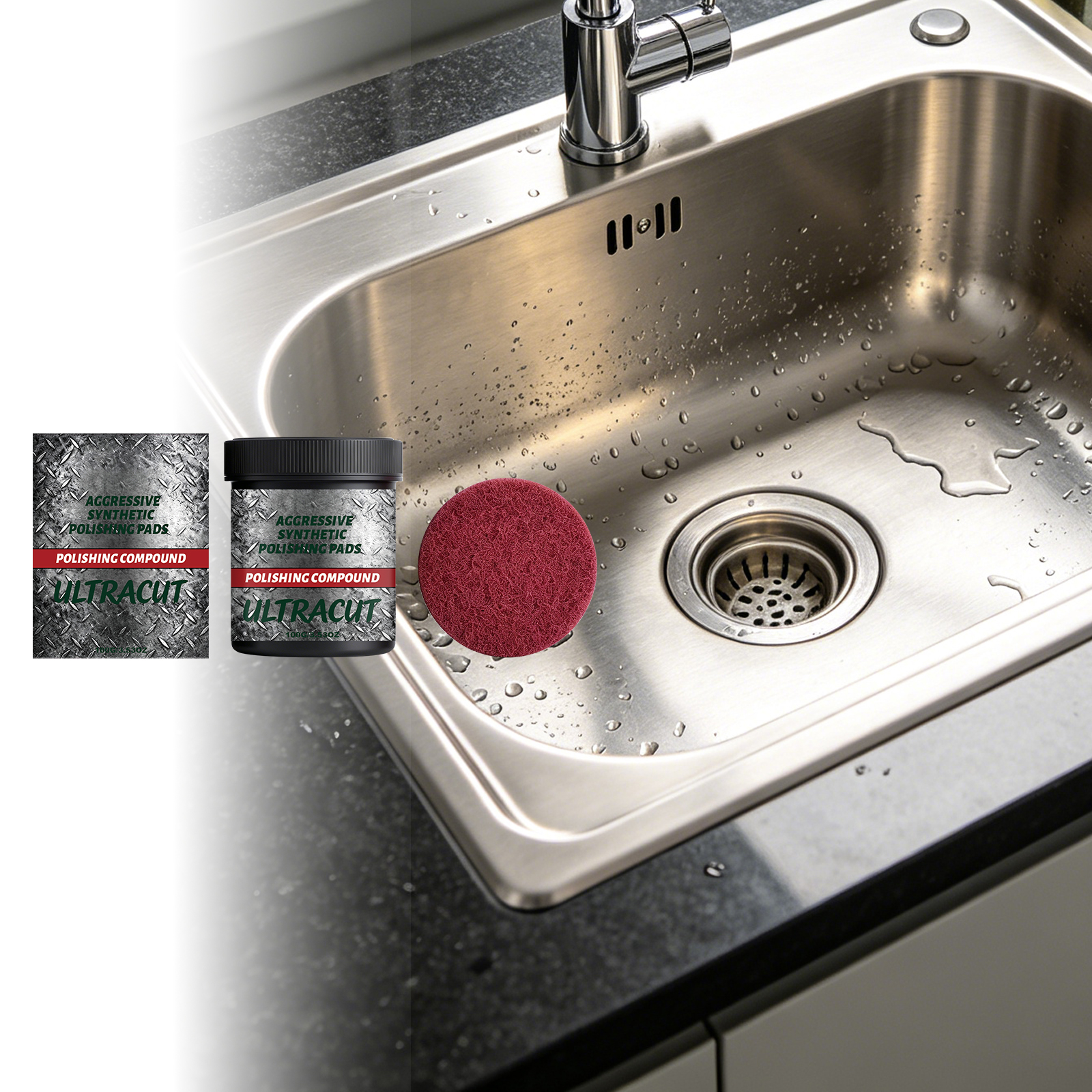 Polishing Cream Scratch Repair Gloss Smooth Daily Convenient Care For Metal Ceramic Stone Surface Texture