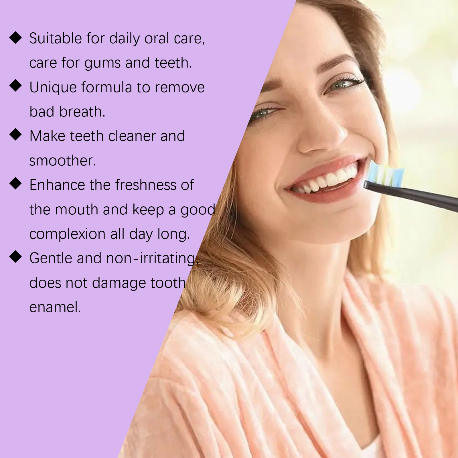 Toothpaste Mint Fresh Cleans Teeth Odor Stains Food Residues Long Lasting Fragrance Protects Teeth