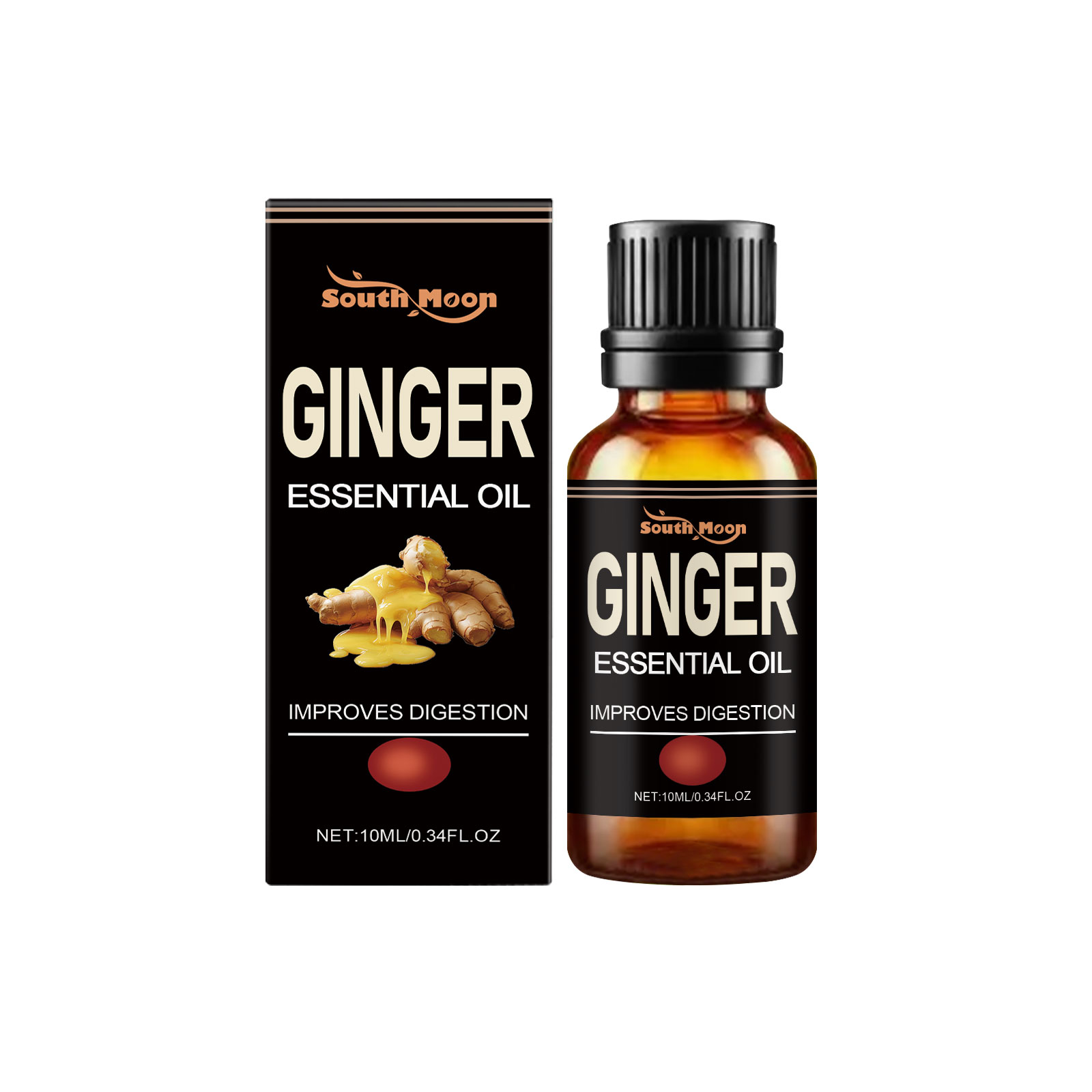 Ginger Abdomen Care Essential Oil Nourish Body Skin Firm Massage Whole Body Care Essential Oil