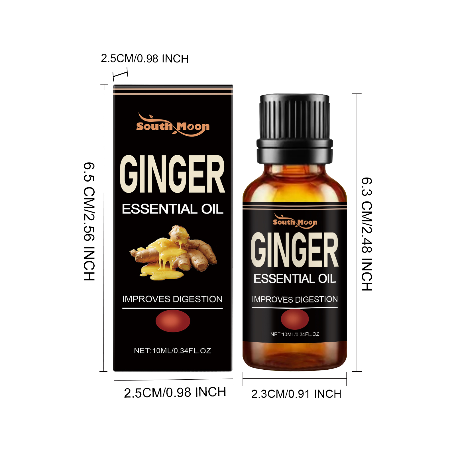 Ginger Abdomen Care Essential Oil Nourish Body Skin Firm Massage Whole Body Care Essential Oil