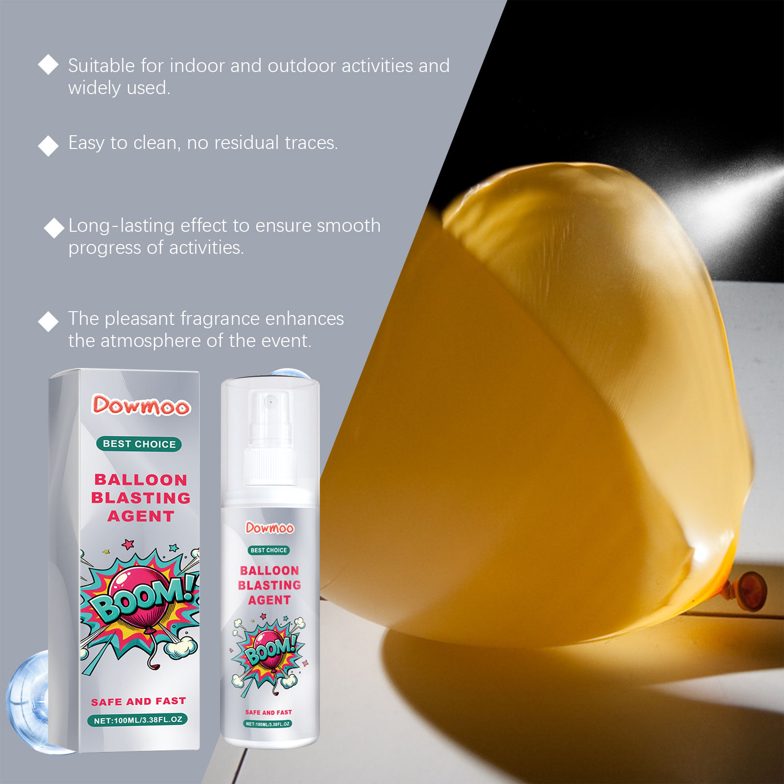 Latex Balloon Atmosphere Agent Wedding Bridal Room Balloon Tie Free Safe Atmosphere Spray