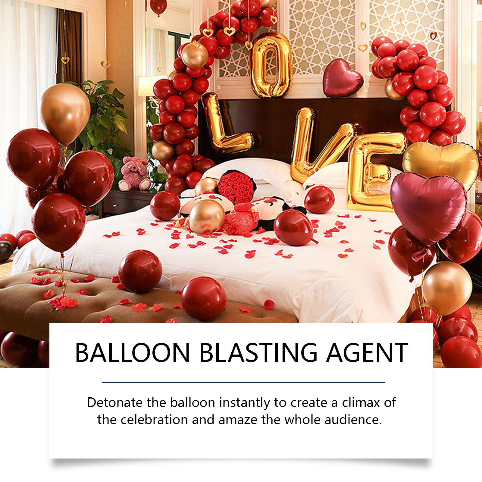 Latex Balloon Atmosphere Agent Wedding Bridal Room Balloon Tie Free Safe Atmosphere Spray
