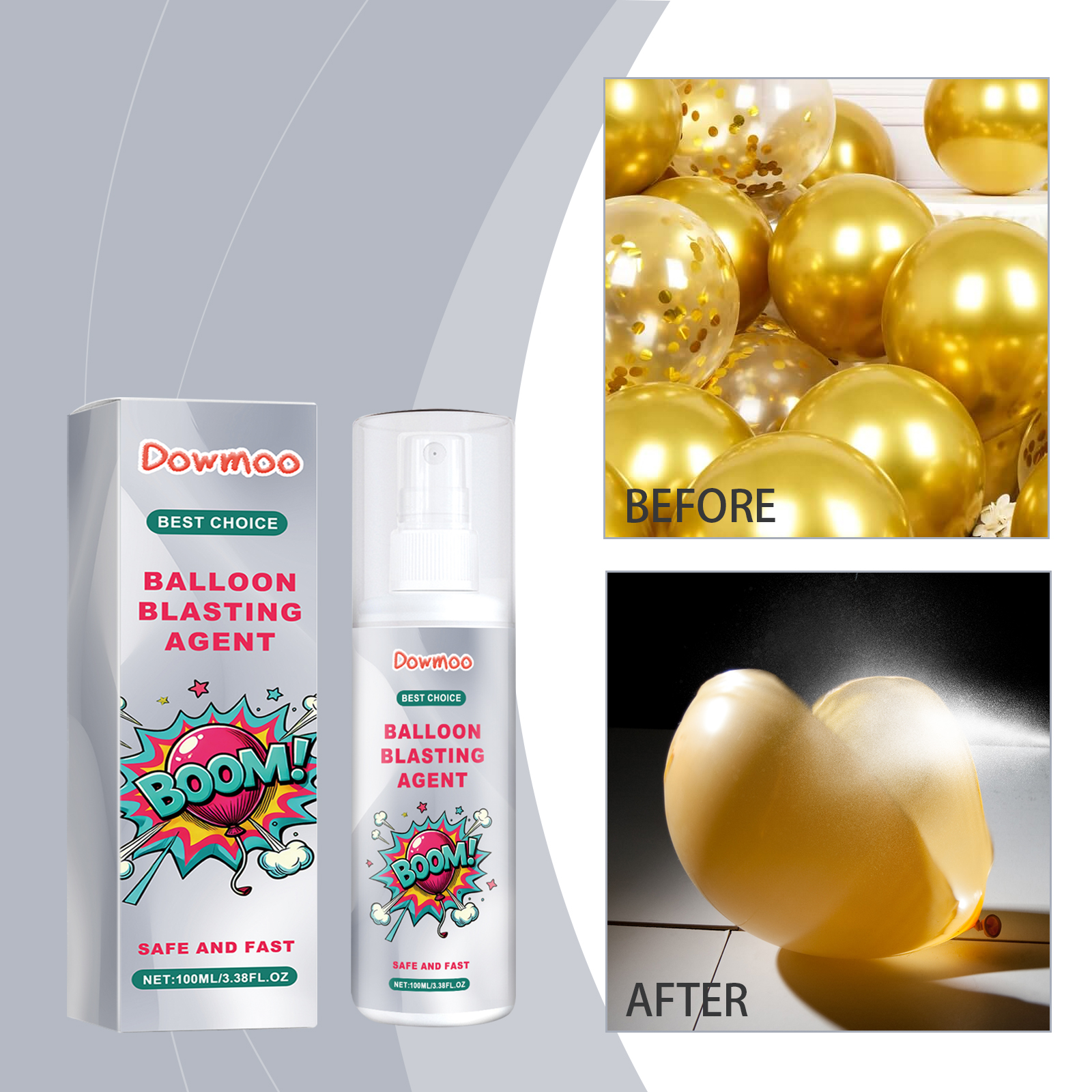 Latex Balloon Atmosphere Agent Wedding Bridal Room Balloon Tie Free Safe Atmosphere Spray