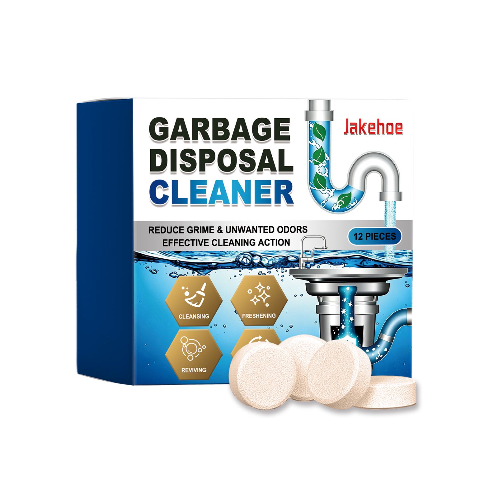 Garbage Disposal Cleaning Tablets For Daily Deodorizing And Kitchen Sink Care