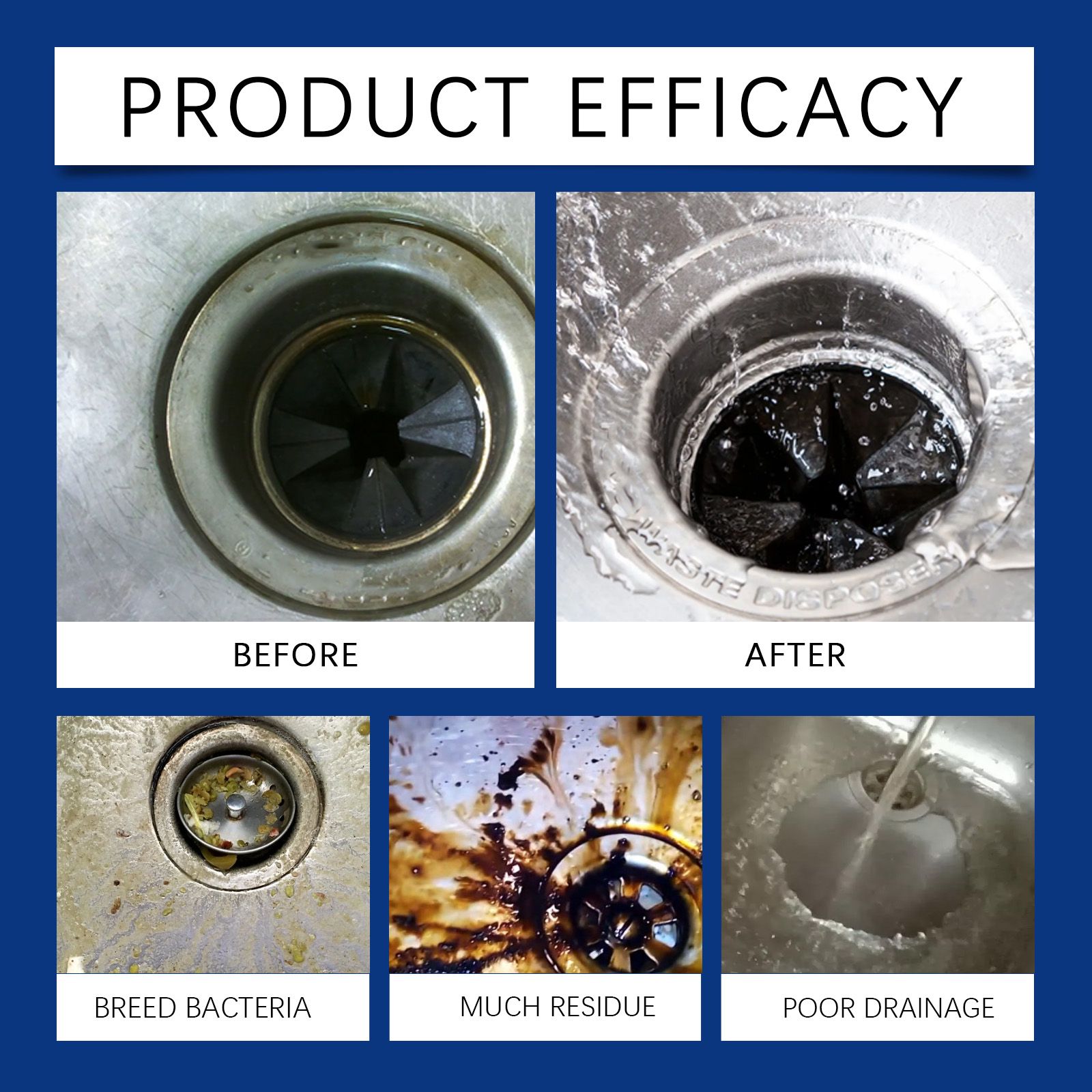 Garbage Disposal Cleaning Tablets For Daily Deodorizing And Kitchen Sink Care