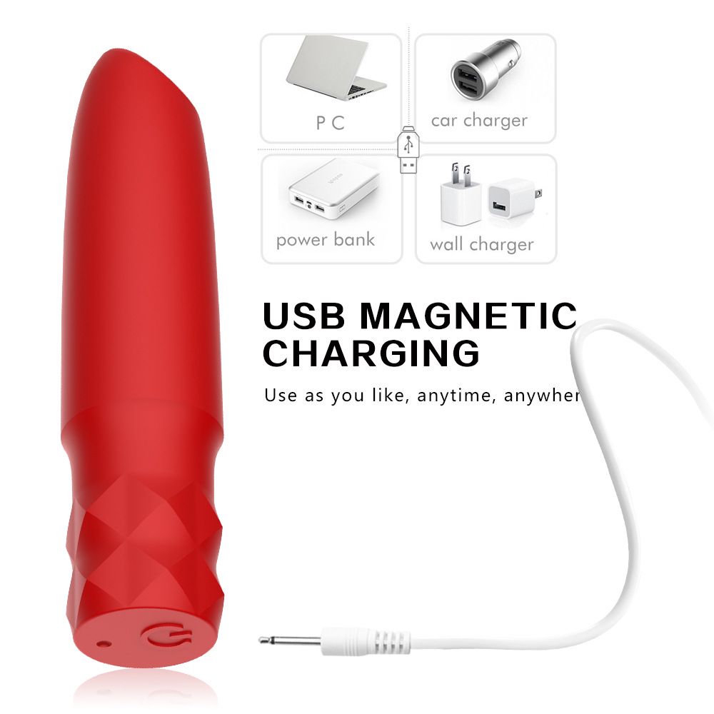 (Black) Bullet Vibrators Rechargeable Strong Vibration Silicone Bullet Flower Shaped Love Egg Women Masturbation Massage Mini Vibrating Wand Adult Products