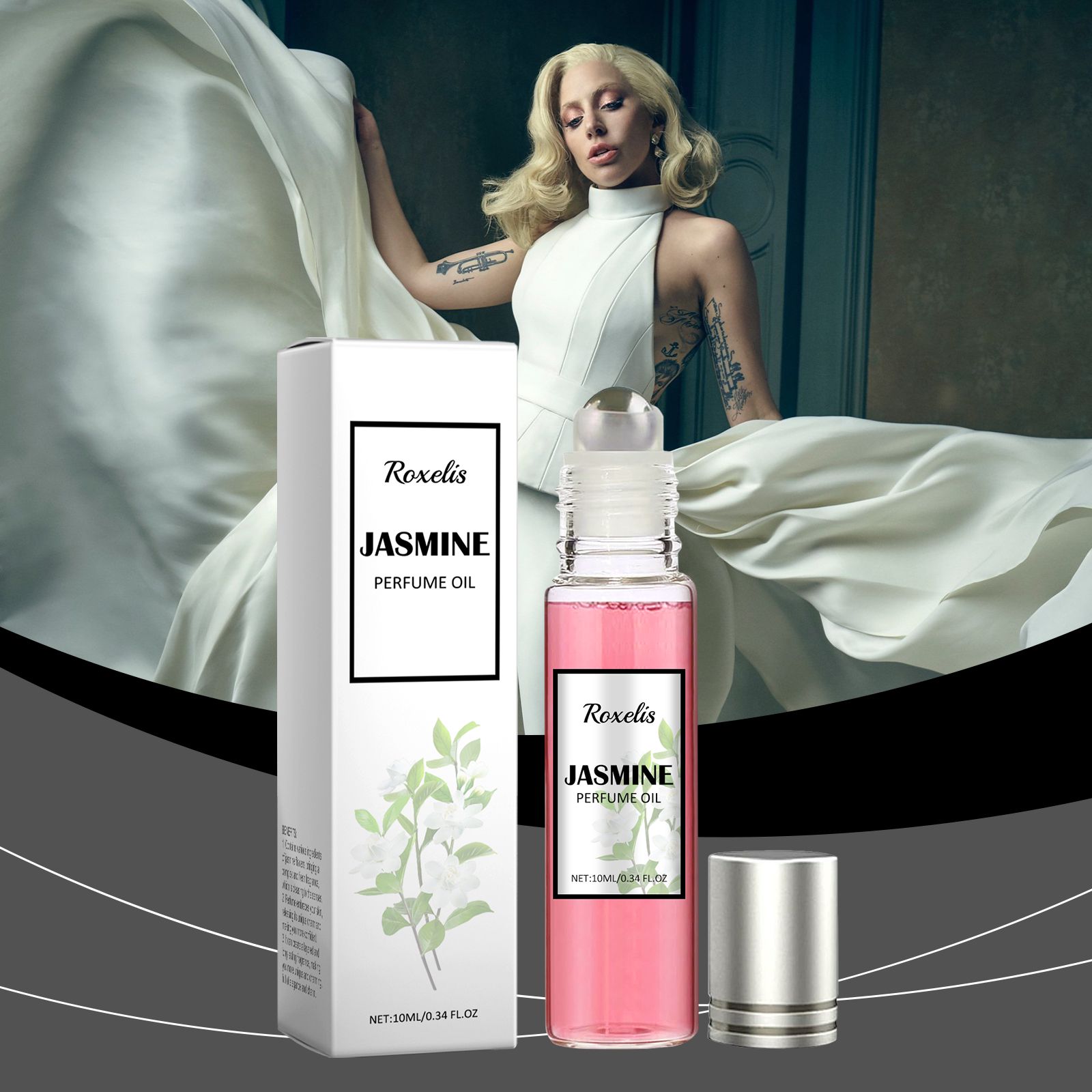 Women Pheromone Roll On Jasmine Perfume Floral Fruity Long Lasting Fresh For Daily Wear