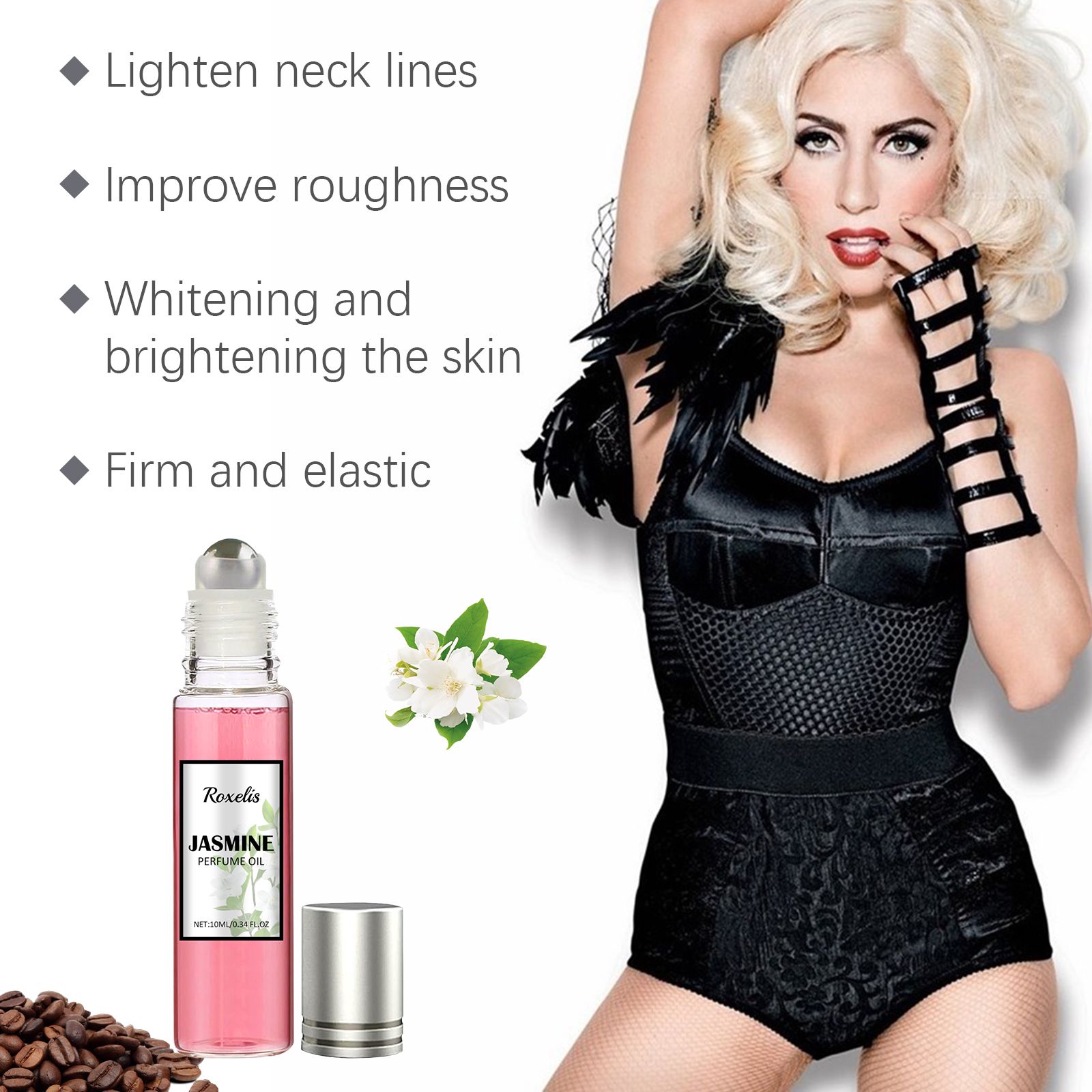 Women Pheromone Roll On Jasmine Perfume Floral Fruity Long Lasting Fresh For Daily Wear