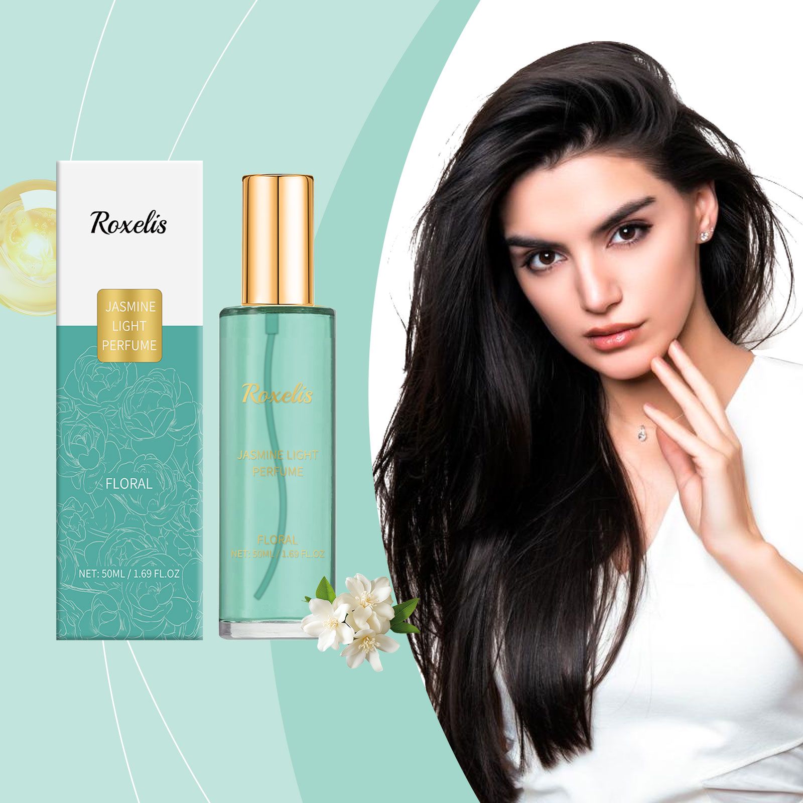 Jasmine Perfume Fresh Woody Floral Long Lasting Portable For Daily Wear