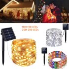 10M 20M LED Solar String Fairy Lights Xmas Decor