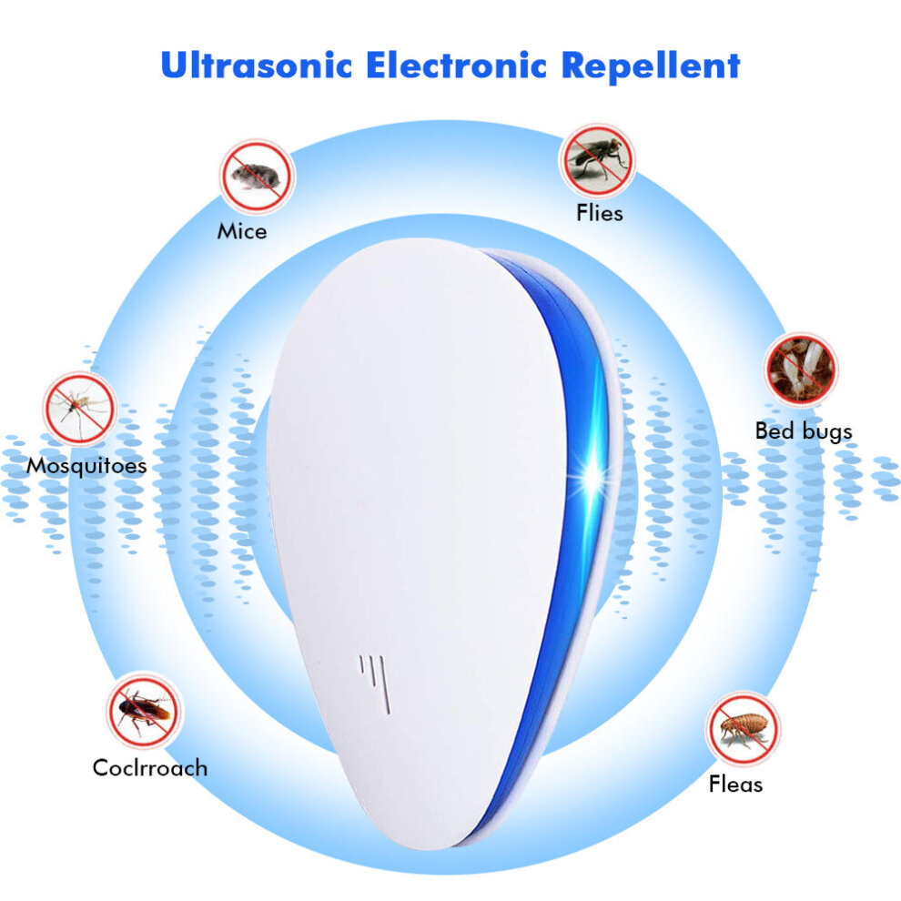 4PCS 220V Variable Frequency Ultrasonic Pest Repeller Electronic Home Pests Control