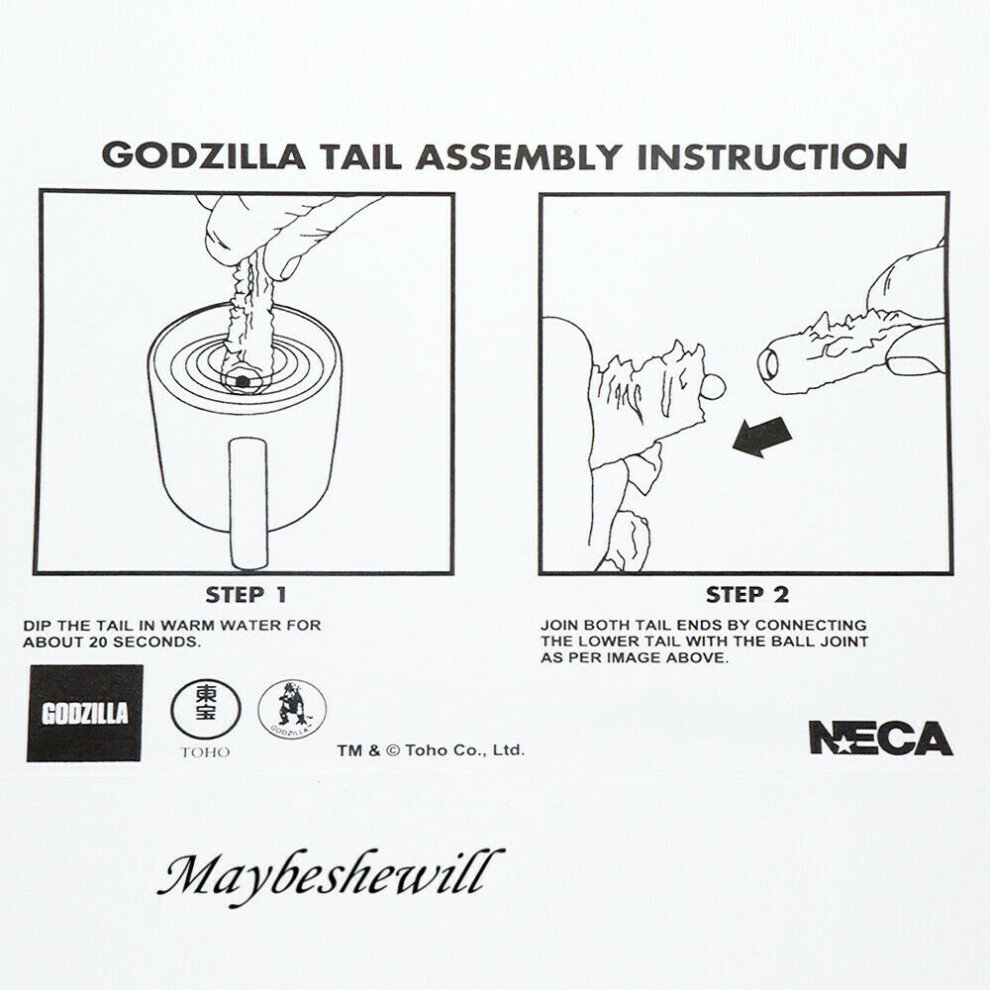 Neca Godzilla King Monster Action Figure 7' Model Toy Set Deluxe Collection Gift