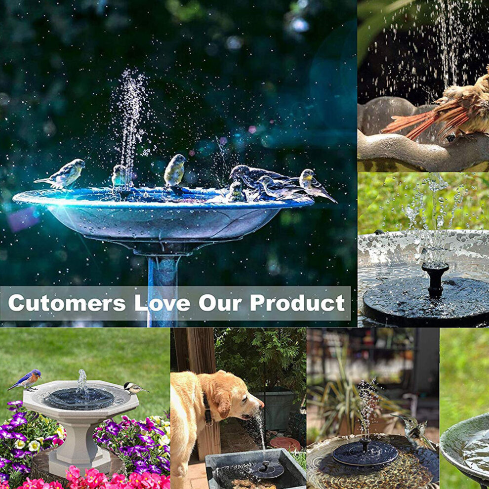 Floating Solar Fountain Water Pump Garden Pool Pond Outdoor Decoration