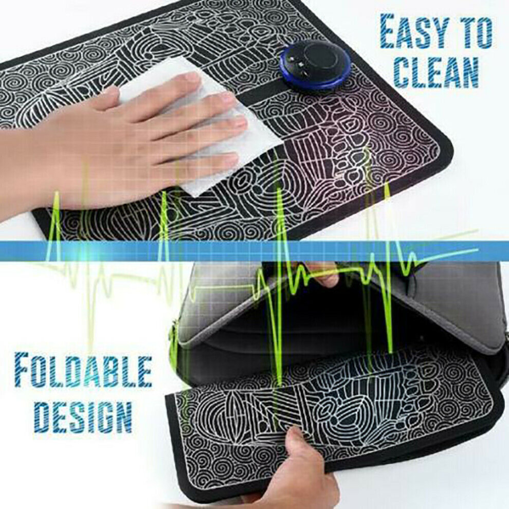 EMS Leg Reshaping Foot Massager Mat Pad Blood Muscle Relief Pain New