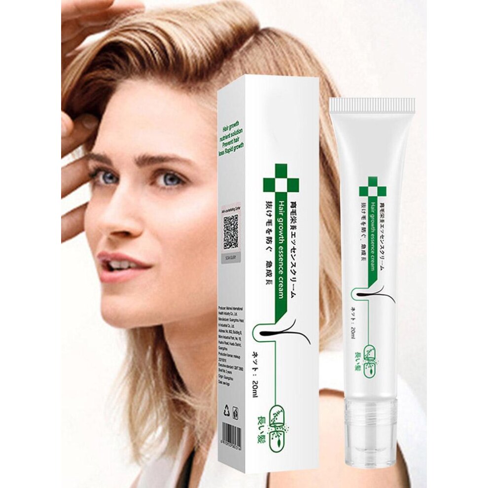 Hair Line Growth Serum Derma Scalp Triple Roll Hair Anti Products Hair Essence Massager Regrow Loss Hair Fast 20ML