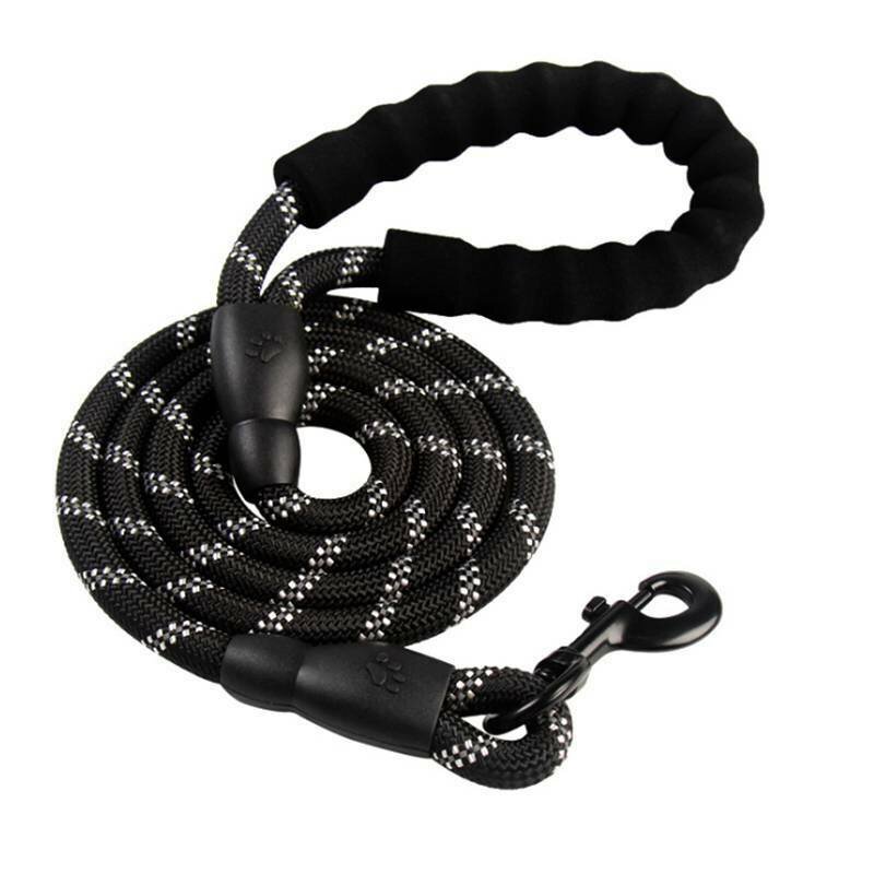 (Red) Dog Leash Braided Rope Pet Leads Strong Soft for Medium Large Dog Walk Walking
