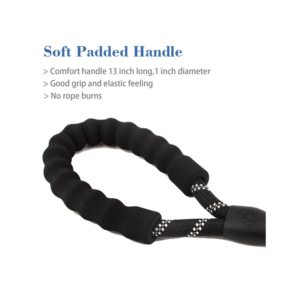 (Red) Dog Leash Braided Rope Pet Leads Strong Soft for Medium Large Dog Walk Walking