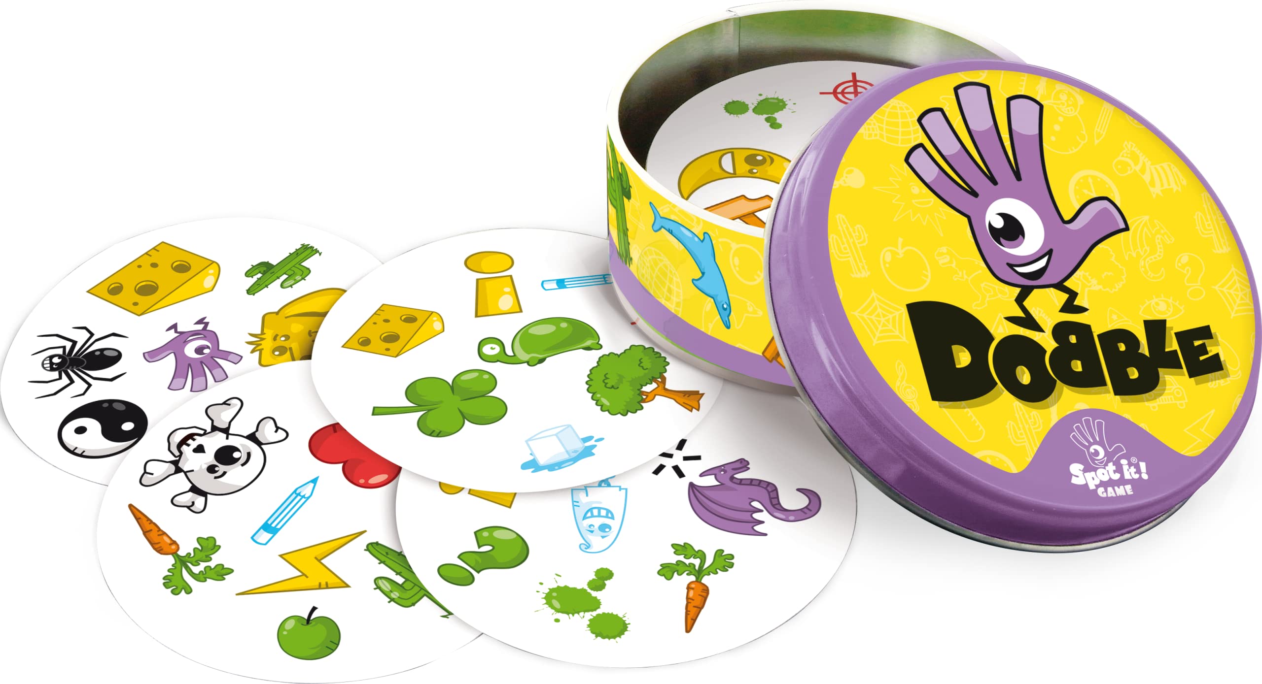 Dobble Card Game Travel Party Family Card Game 2-8 Players 15 Minutes Playing Time Assorted Toy Gift for the Whole Family Kids Ages 6 and Up