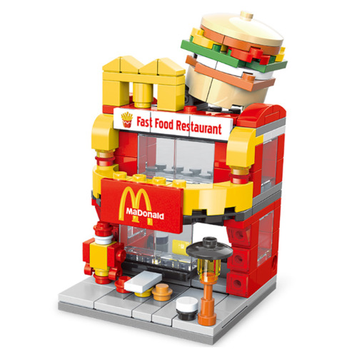 City Street View Building Blocks Model Building For Children Toys Education Building Bricks Toy Christmas Gifts Compatible with LEGO