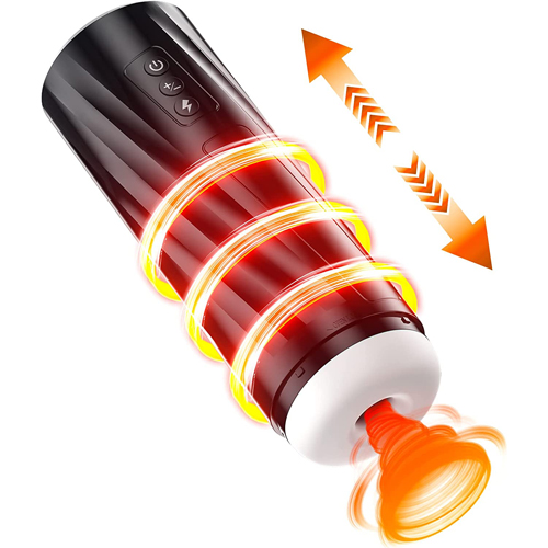 Electric Masturbator Cup Automatic Masturbator Sex Toy for Men Masturbating Male Pocket Pussy Masturbators Orgasm Vibrator with 7 Modes Telescopic Function and Extrusion