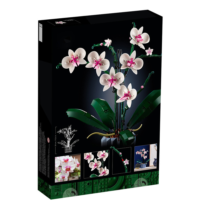 (10311 blocks) Icons Orchid Artificial Plant Building Set with Flowers, Home Décor Accessory for Adults, Botanical Collection, Gifts for Her and Him