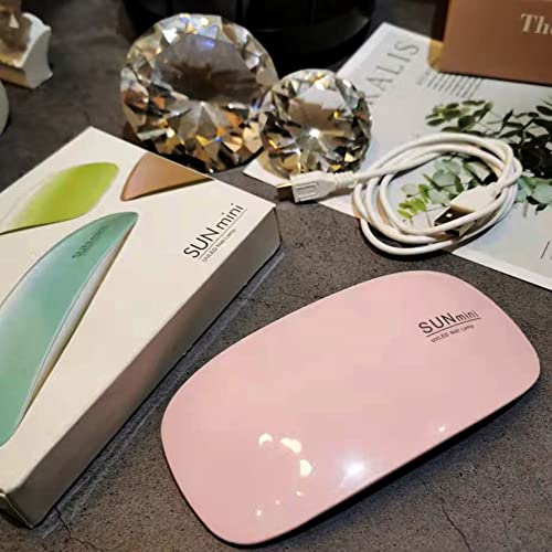 LED Nail Lamp Mini Portable Nail Dryer UV LED Nail Curing Lights USB Charging 2 Timers Travel Size for Gel Nail Polish Curing Gift for Valentines Day Mothers Day
