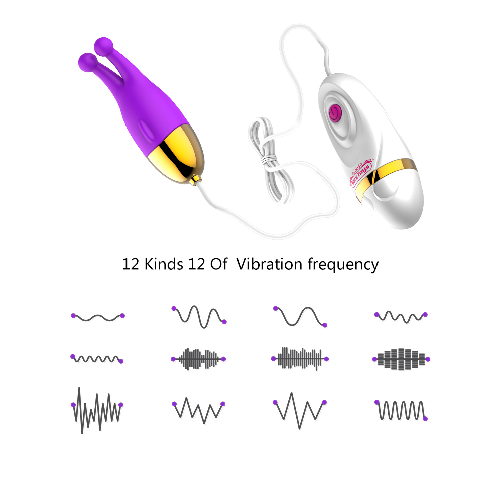 (Rose Red) Eggs Vibrator Vagina Massager Clitoris Stimulator Female Sex Toys Masturbation Dildo G Spot Toy Adult Couples Flirt Sex Machine 12 Speed Rechargeable