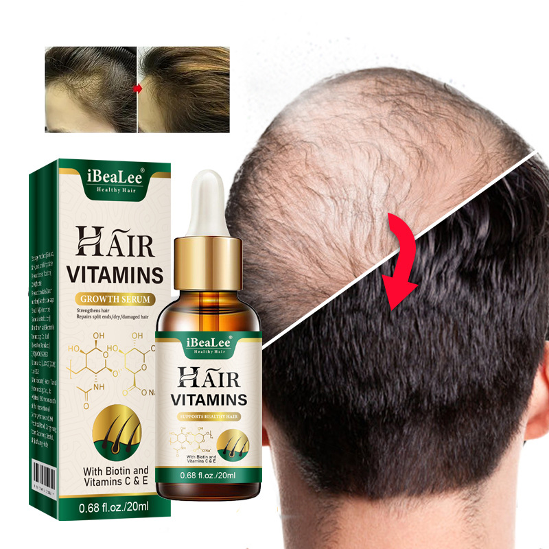 iBeaLee Hair Vitamin Hair Growth Serum Treatment Anti-Hair Loss Preventing For Thinning Hair Thickening Reawakening Beard Hair Care
