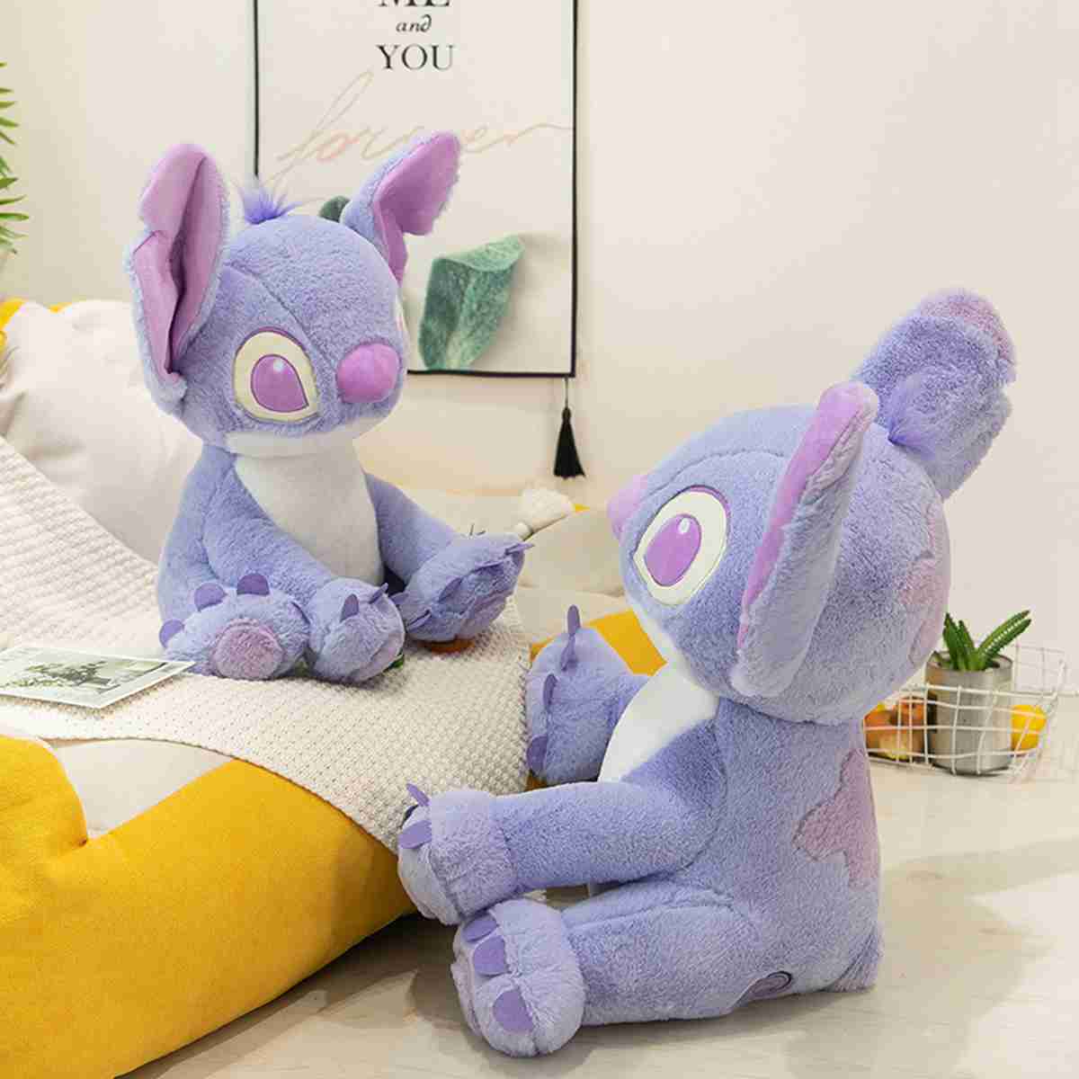 (12inch~30cm) 39 inch Stitch Plush Soft Toy Size 100cm Disney Lilo and Stitch Plushie Blue Stuffed Doll for Kids Soft Plush Toys Cuddly Stitch Collectable Birthday Christmas Toys Gifts Home Decoration