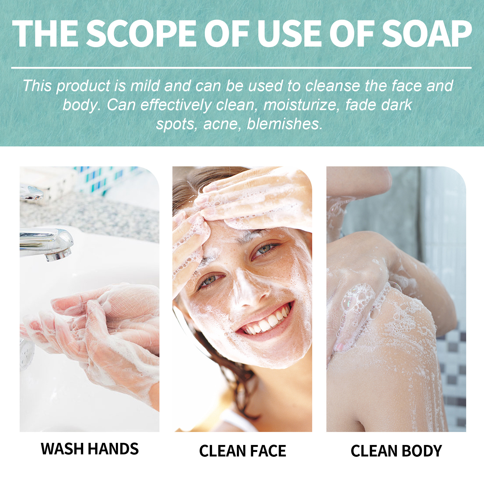 Milk Soap Silk Protein Skin Repair Soap Back Acne Treatment Soap Bars Skinferm Collagen Milk Whitening Deep Face Cleaning Wash Care