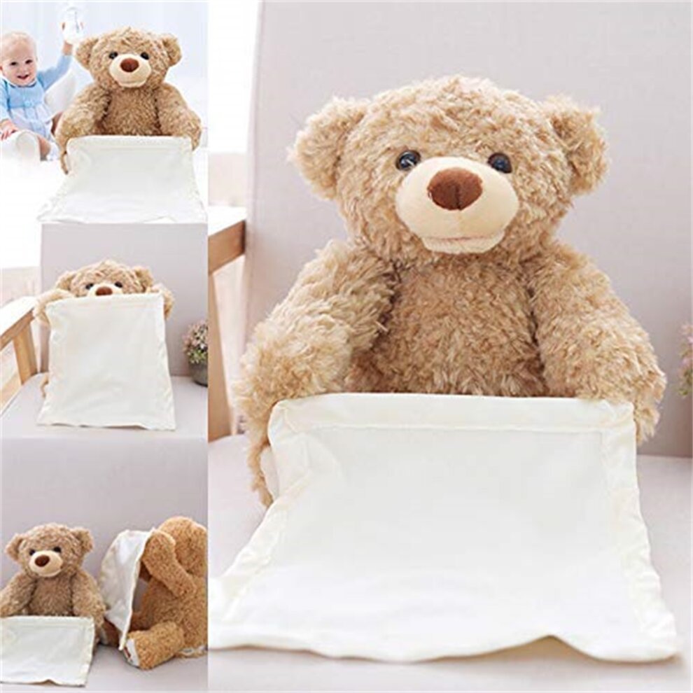 Interactive Kids Soft Toy Doll Peek Teddy Bear A Boo Plush Birthday