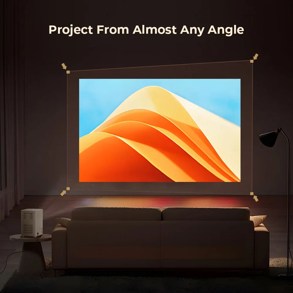 Portable Projector LED Smart Android 11.0 Wifi Home Theater Video Projector for Full HD 1080P 4k Cinema Smartphone
