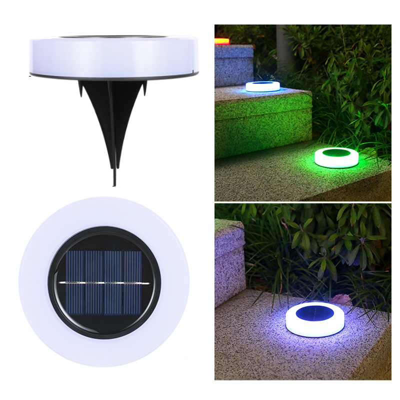 (Warm White) Solar Power Ground Lights Floor Decking Lawn LED Solar Security Lights Outdoor