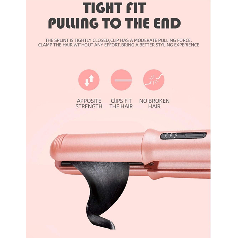 Portable Cordless USB Hair Straighteners Travel Mini USB Rechargeable Wireless Flat Iron Pink