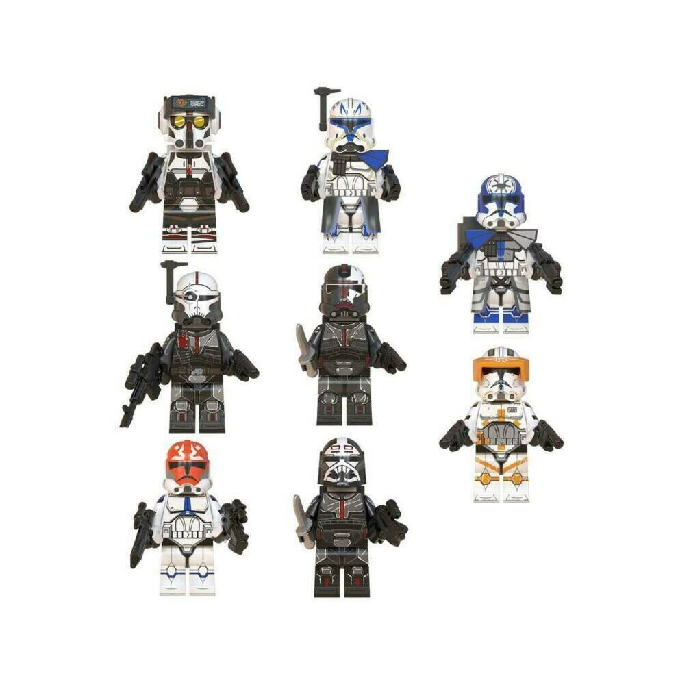 8X Star Wars Clone Wars Fit Lego Minifigures Jesse Rex Cody Toy Collection