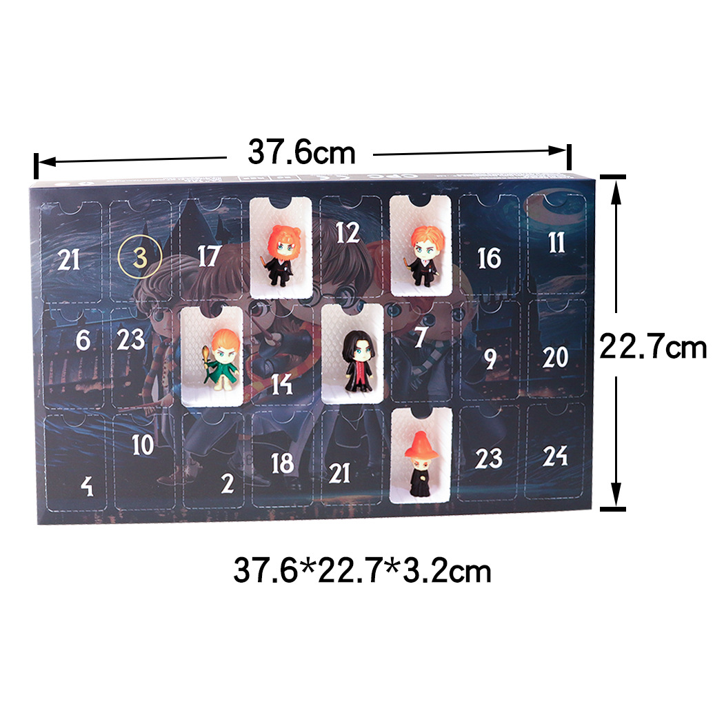 Kids Christmas Harry Potter Figures 24 Days Countdown Advent Calendar Toys Surprise Xmas Gifts