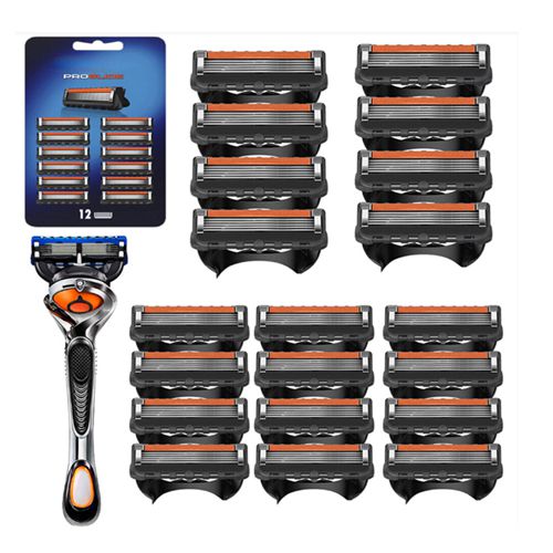 20PC For Gillette ProGlide Manual Razor Replacement Blade+Shaving Rack