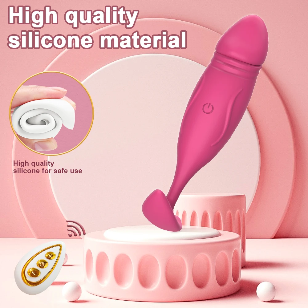 (Rose Red) Dildo Vibrator Butt Plug Anal Vibrator Men Prostate Massager Women G Spot Clitoral Stimulator Bullet Adult Masturbation Anal Toys Sex Toy Adult Product