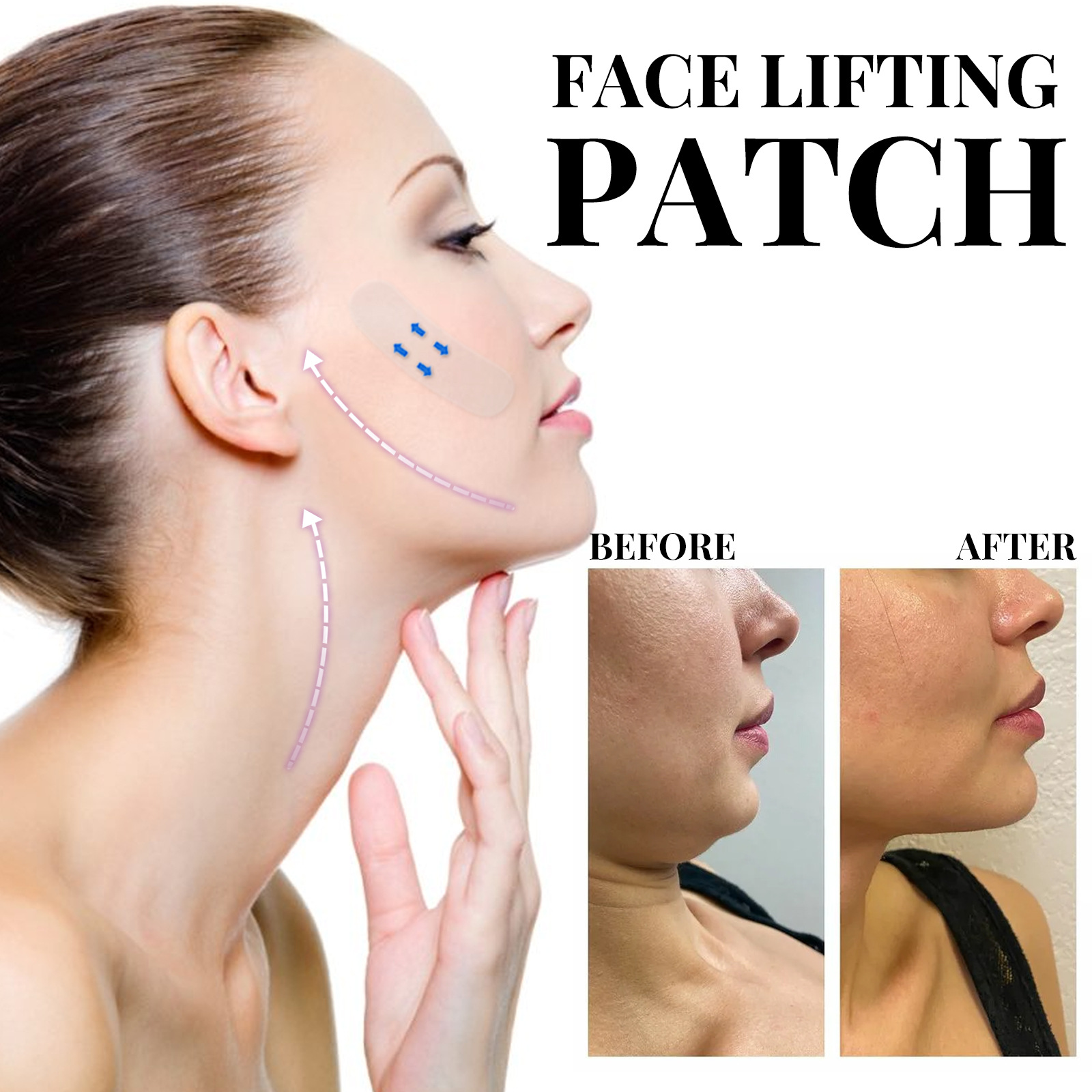 EELHOE V-lift Makeup invisiblAdhesive Tape Invisible Breathable Lift Face Sticker Lifting Tighten Chin