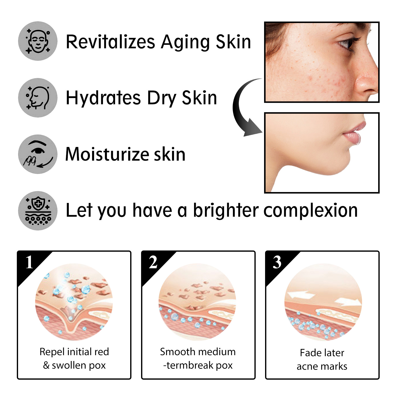 (1 PC) Snail Collagen Face Cream Repair Essence Hydrating Moisturizing Lifting Firming Sagging Tightening Smoothing Fade Dark Spots Anti Aging Cream Skin Care