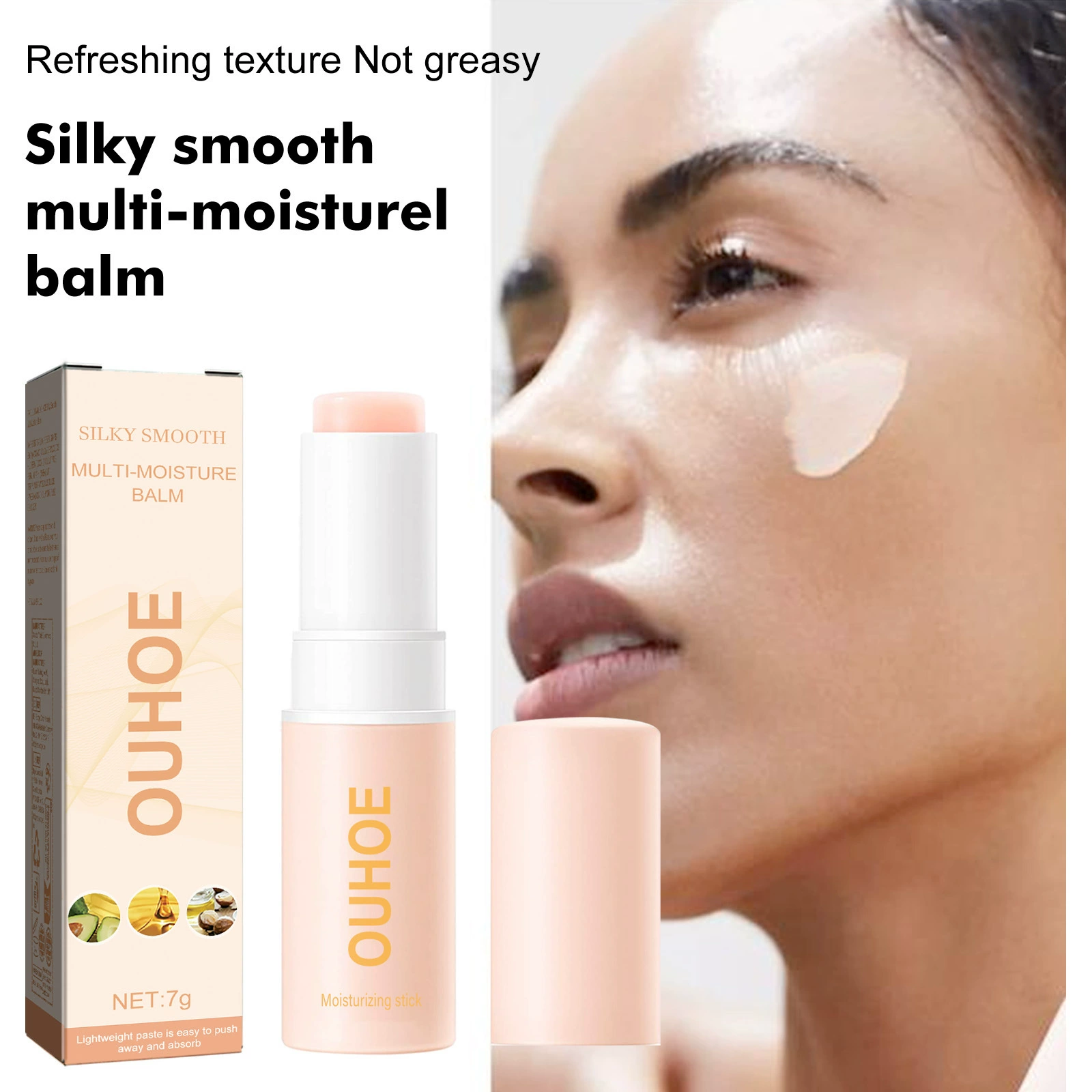 Reduce Facial Fine Lines Compact Moisturizing Skin Care Cream Stick
