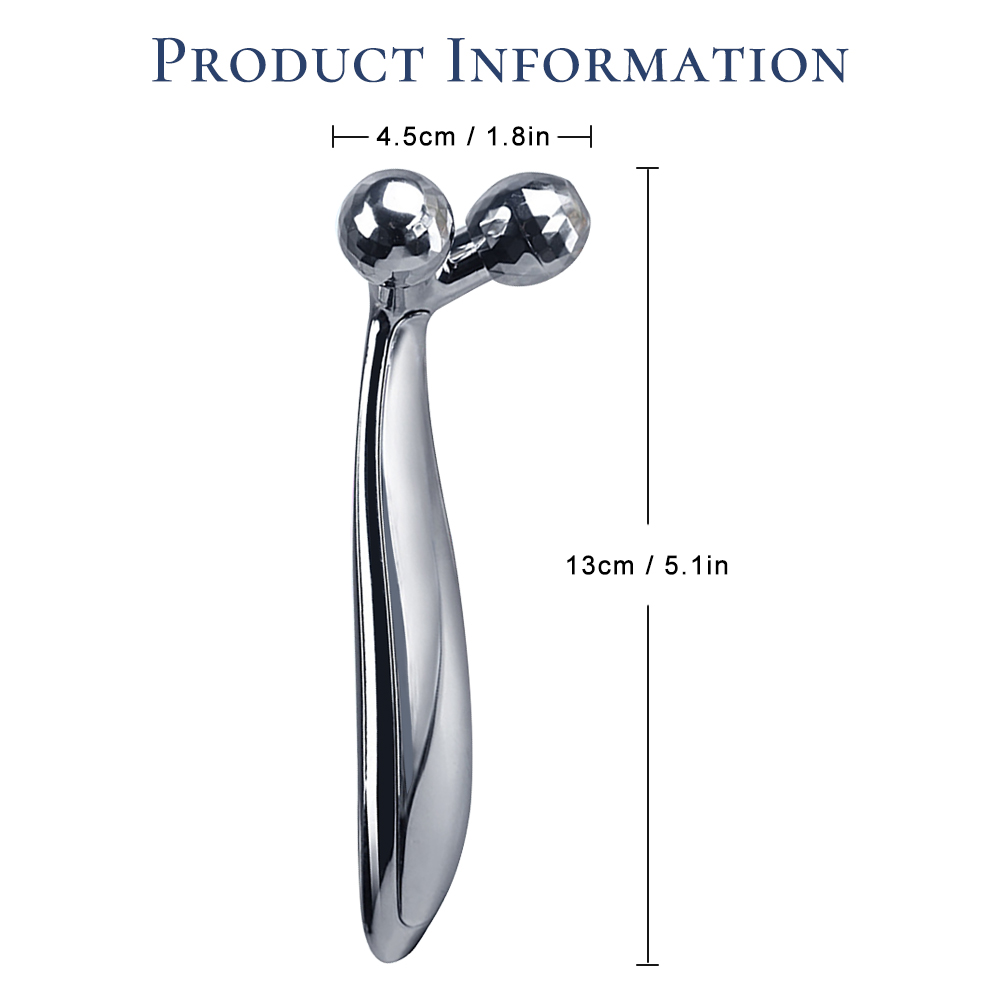 Face Massager Lift Face 3D Roller Massager Thin Body Neck Massage Tool Small Y Shape Massagers Face Firming Facial Beauty Device Skin Care Tools Dual Head