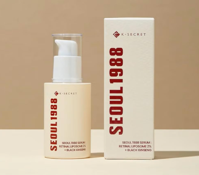 KSECRET SEOUL 1988 Serum Retinal Liposome 2 Percent Black Ginseng 58 Percent Extract Retinal Serum 30ml Bakuchiol VitaminC 3 Peptides